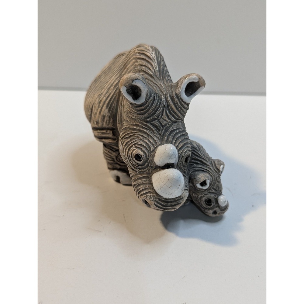 Rhino mother and calf‎ figure